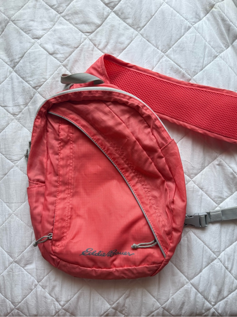 Eddie Bauer Coral Pink Sling Backpack